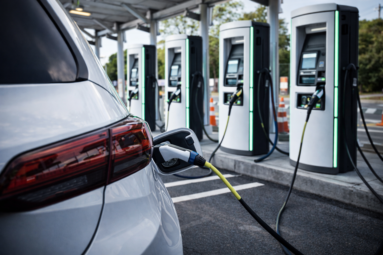 Araç şarj istasyonu görseli